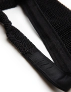 Grana Riso Stickad Slips Siden Svart One Size