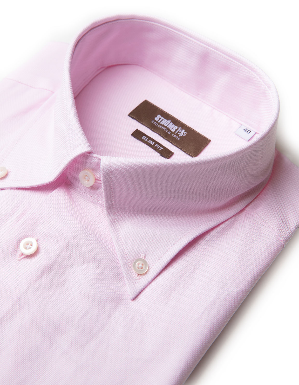 Slim Fit Skjorta Royal Oxford Ljusrosa Stl 39