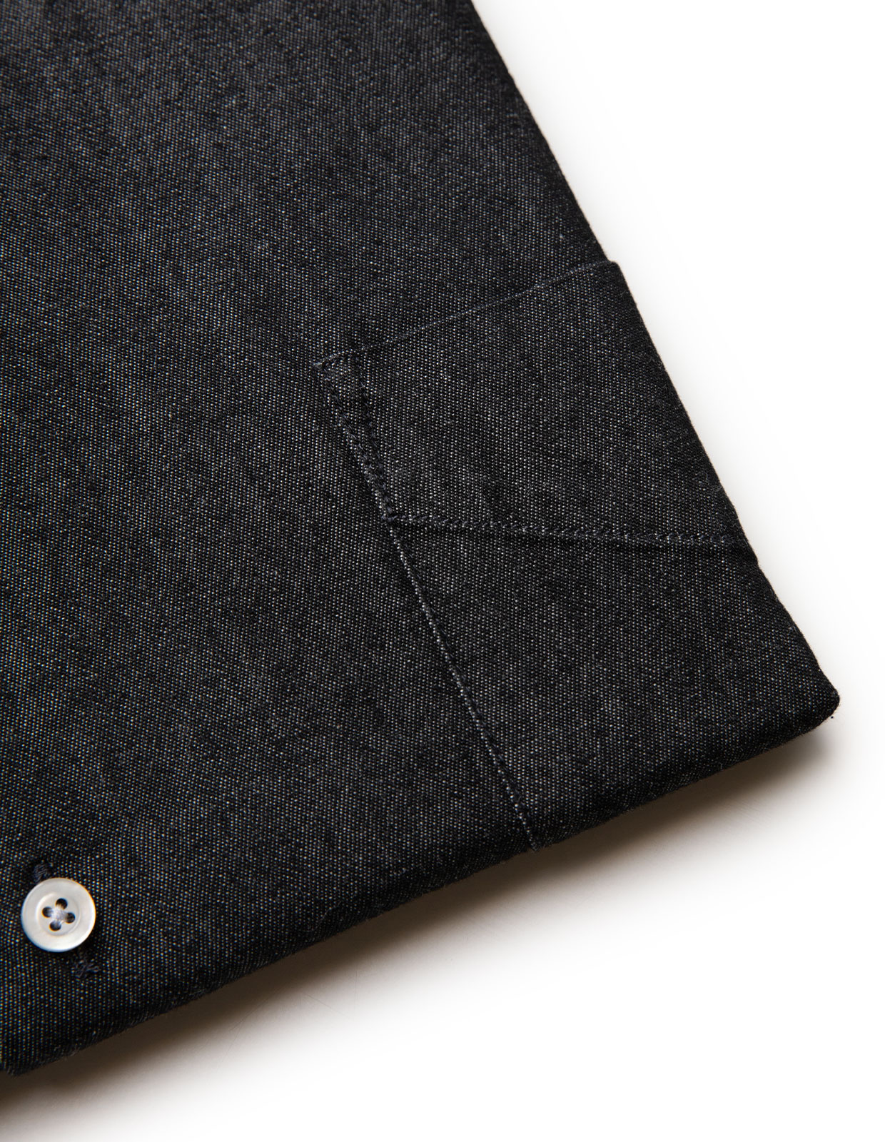 Regular Fit Skjorta Denim Vintage Svart 46