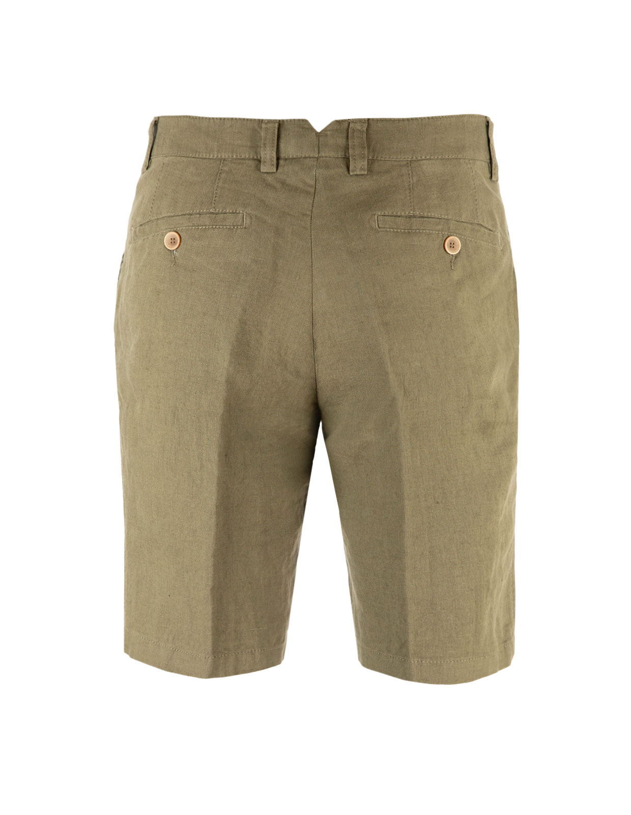 Slacks Shorts Linne Olivgrön Stl 48