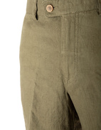 Slacks Shorts Linne Olivgrön Stl 48