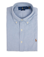 Slim Fit Oxfordskjorta Ljusblå