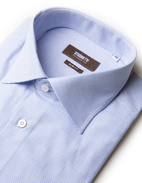Slim Fit Skjorta Texturmönster Ljusblå Stl 39