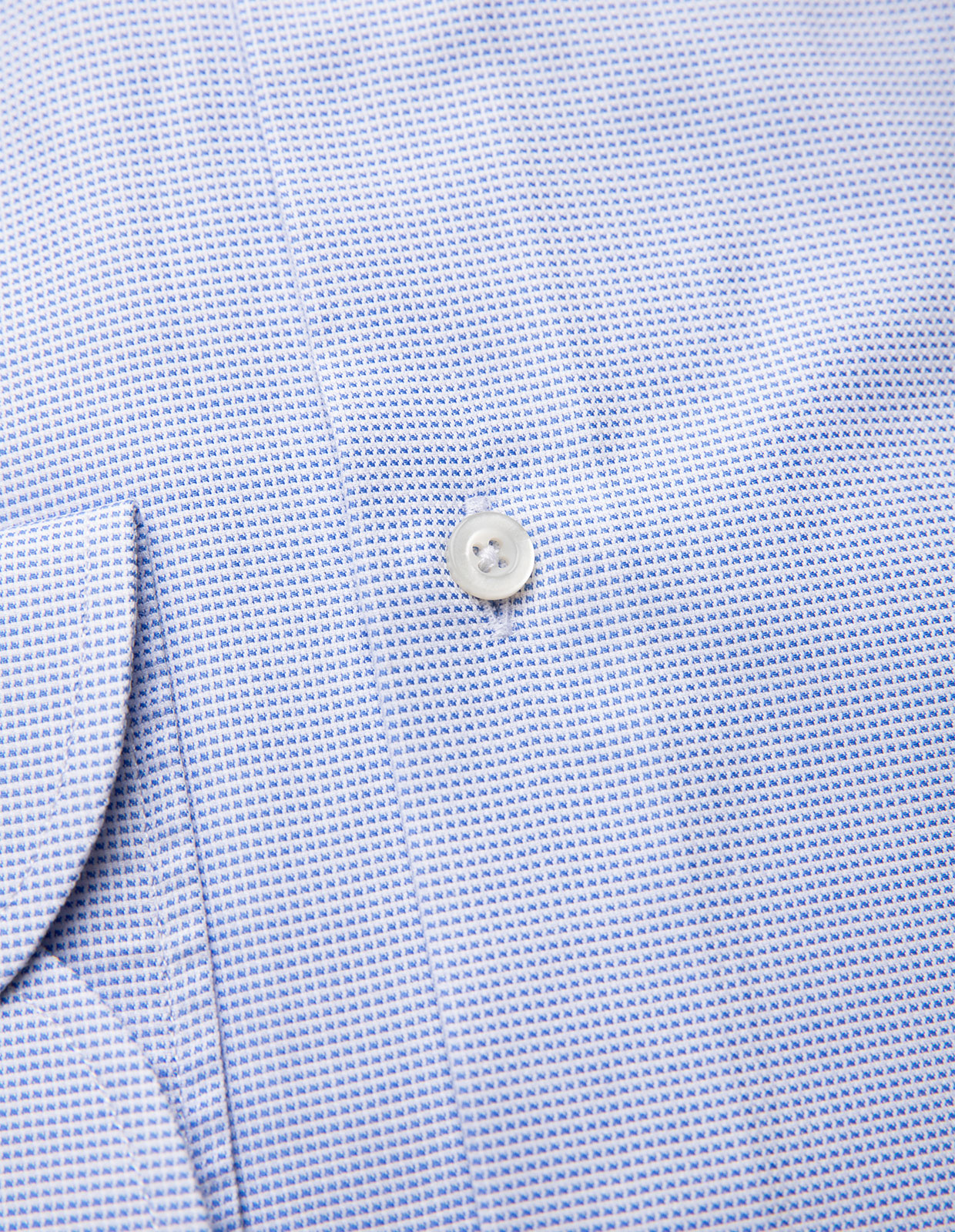 Slim Fit Skjorta Texturmönster Ljusblå Stl 39