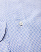 Slim Fit Skjorta Texturmönster Ljusblå Stl 39