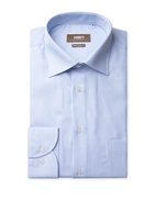 Regular Fit XLÄ Skjorta Bomull Randig Blå/VIt