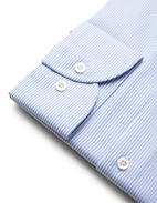 Regular Fit XLÄ Skjorta Bomull Randig Blå/VIt