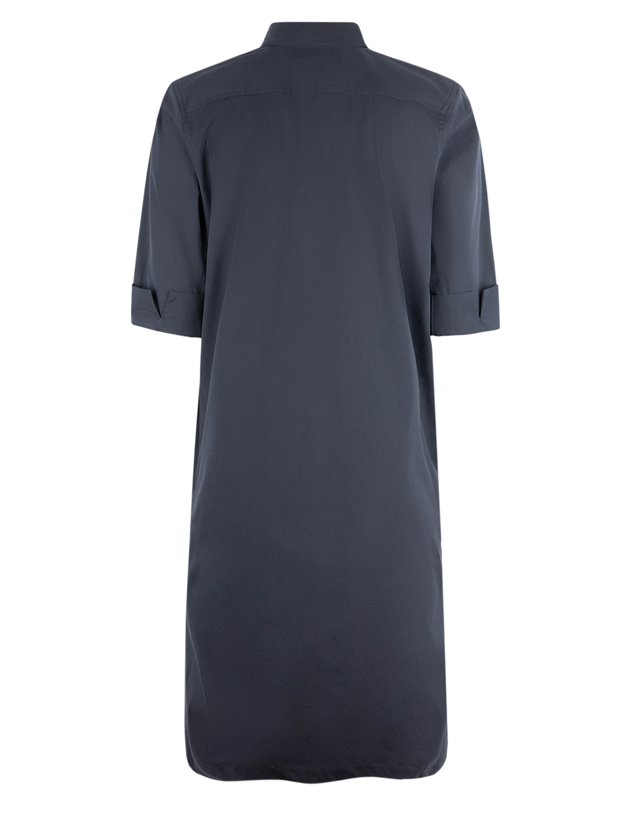 Aud Poplin Klänning Navy