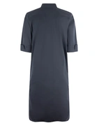 Aud Poplin Klänning Navy