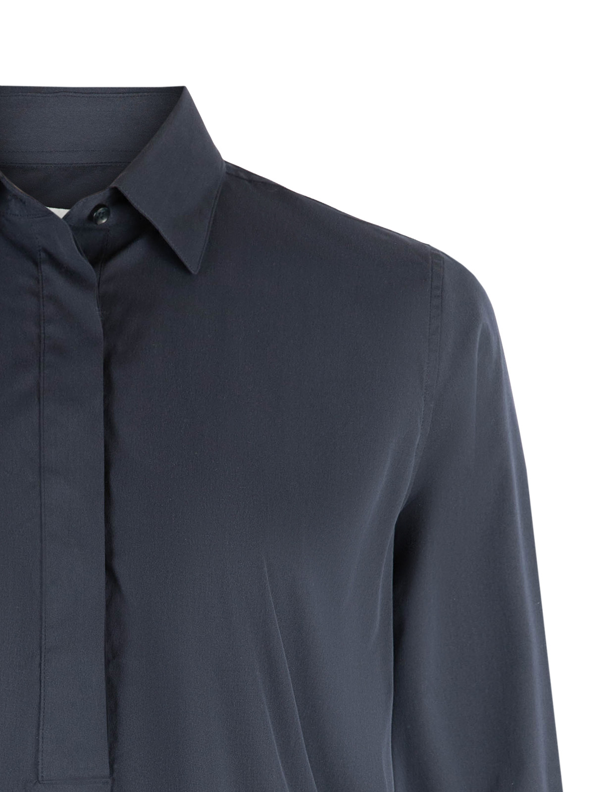 Aud Poplin Klänning Navy