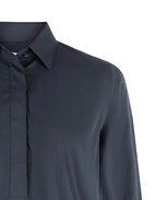 Aud Poplin Klänning Navy