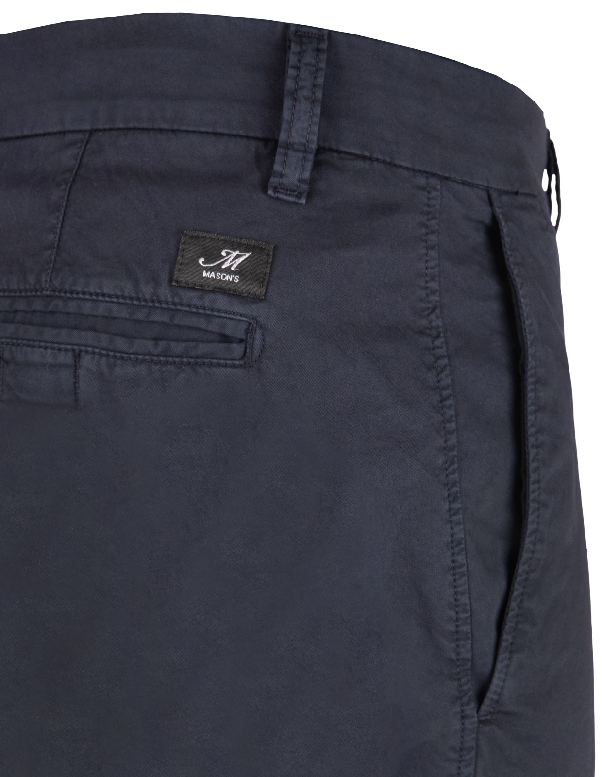 London Shorts Cotton Stretch Blue Navy