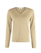 V-Neck Tröja Beige