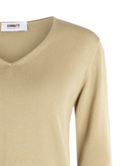 V-Neck Tröja Beige