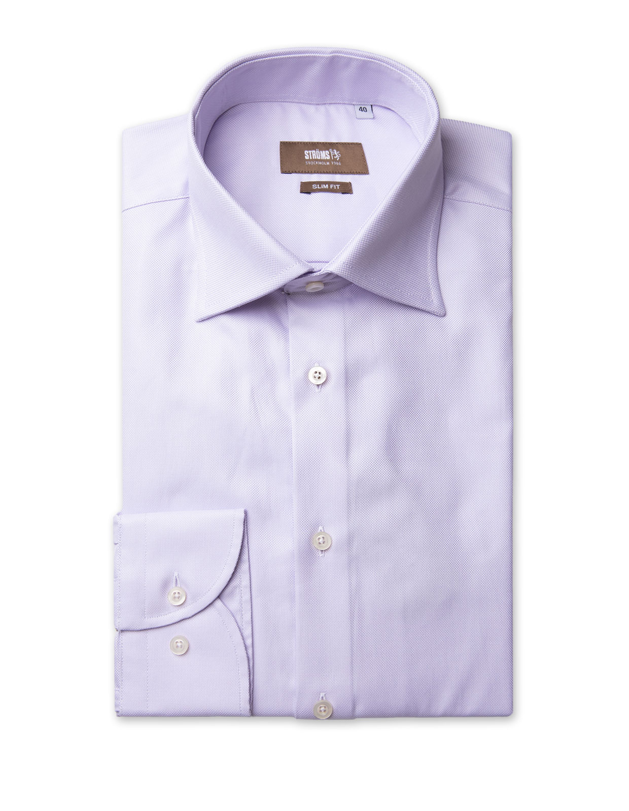 Slim Fit Skjorta Pinpoint Oxford Ljuslila Stl 44