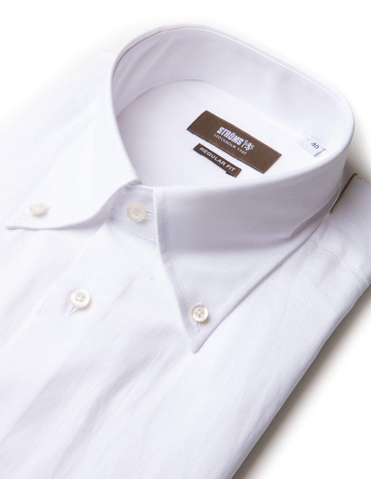 Regular Fit Skjorta Royal Oxford Vit