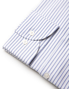 Regular Fit Skjorta Oxford Vit/Blå Stl 39