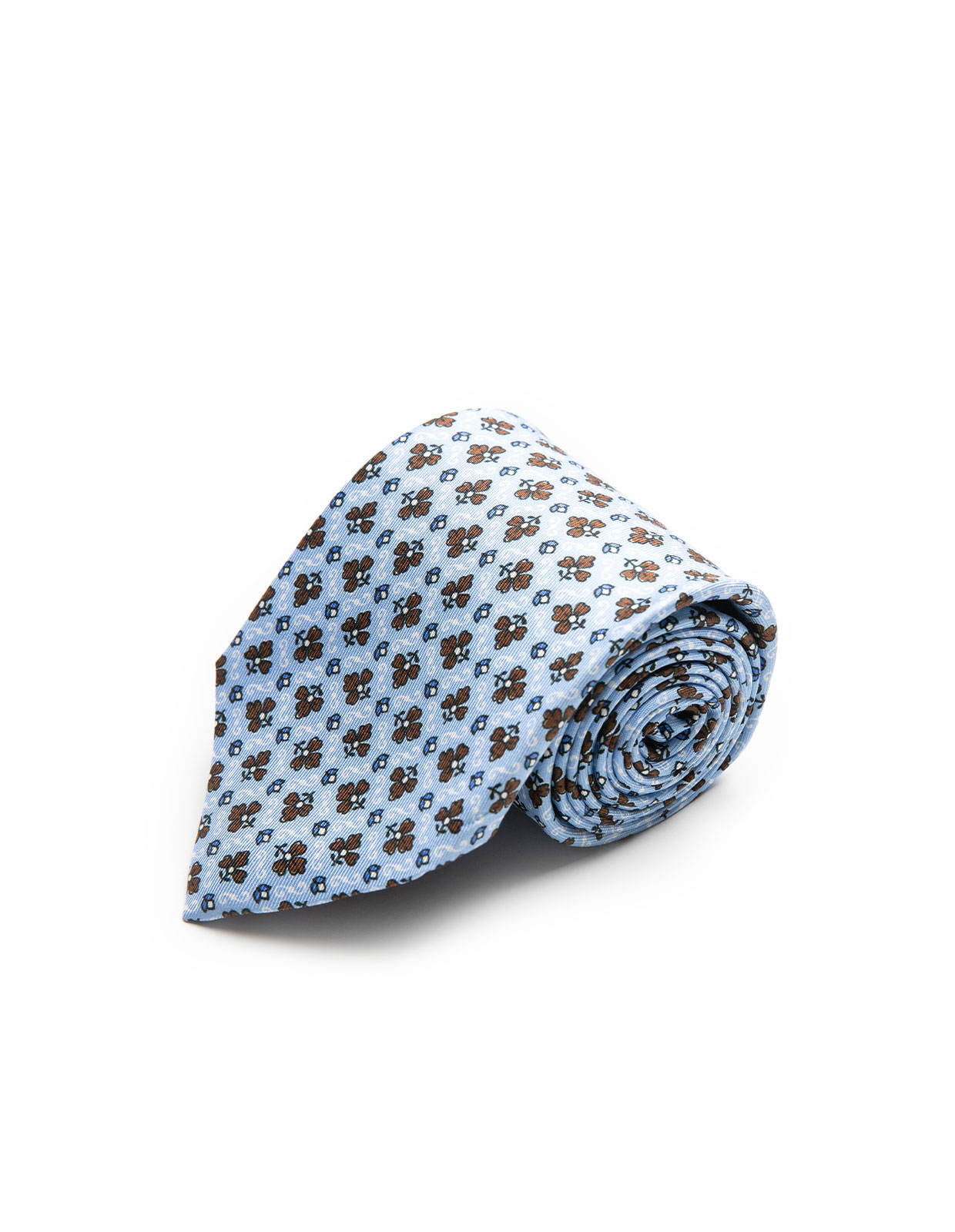 Slips Siden Mönstrad Ljusblå One Size