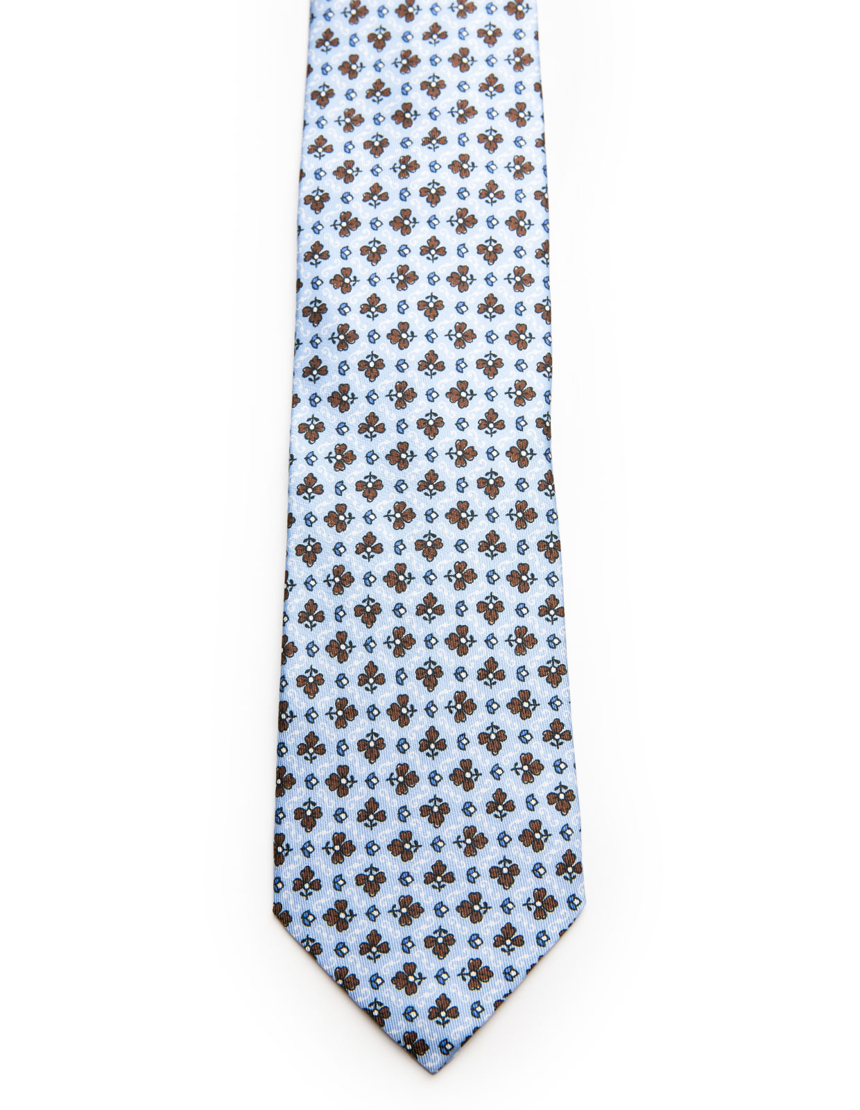 Slips Siden Mönstrad Ljusblå One Size