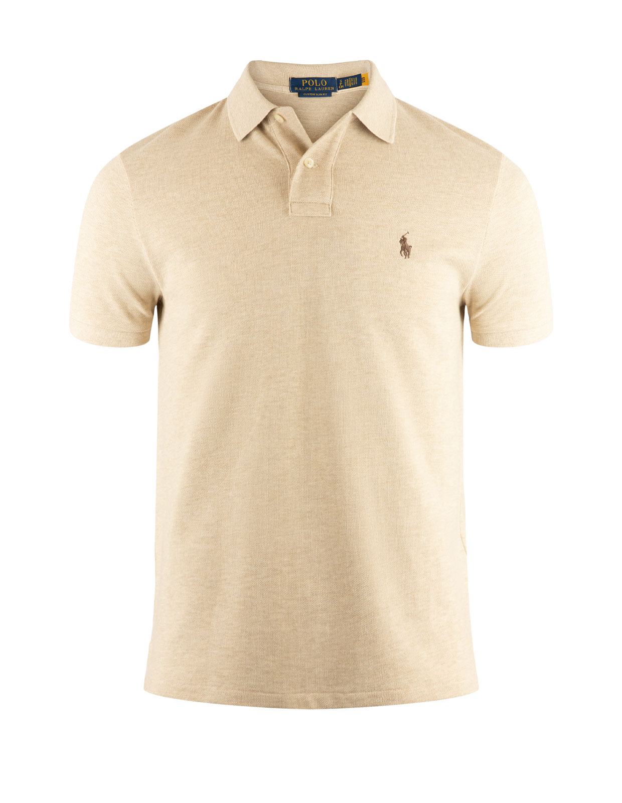 Pikétröja Custom Slim Fit Beige S