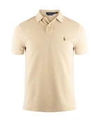 Pikétröja Custom Slim Fit Beige