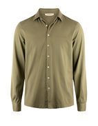 Jerseyskjorta Bomull Olivgrön Stl 52