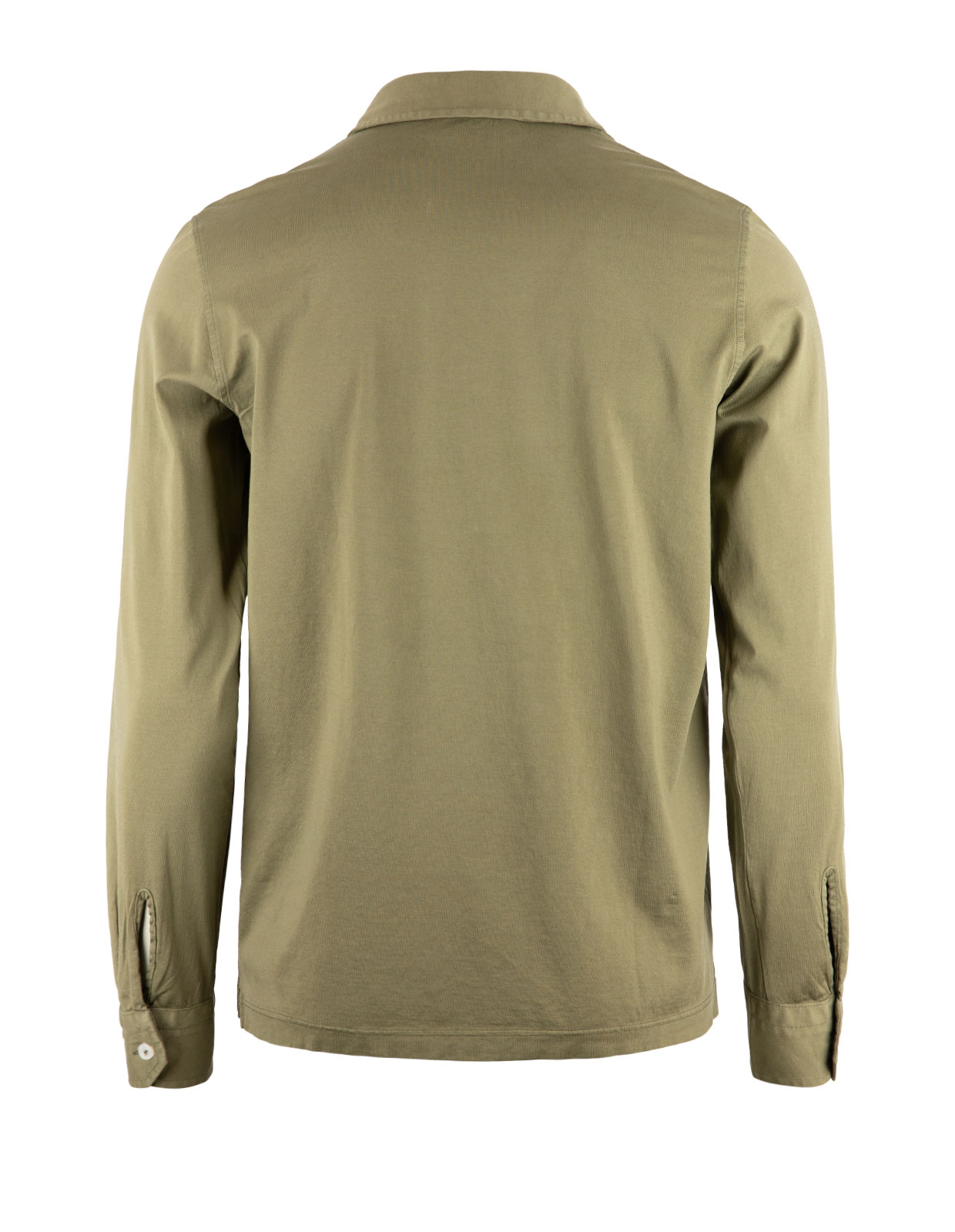 Jerseyskjorta Bomull Olivgrön Stl 56