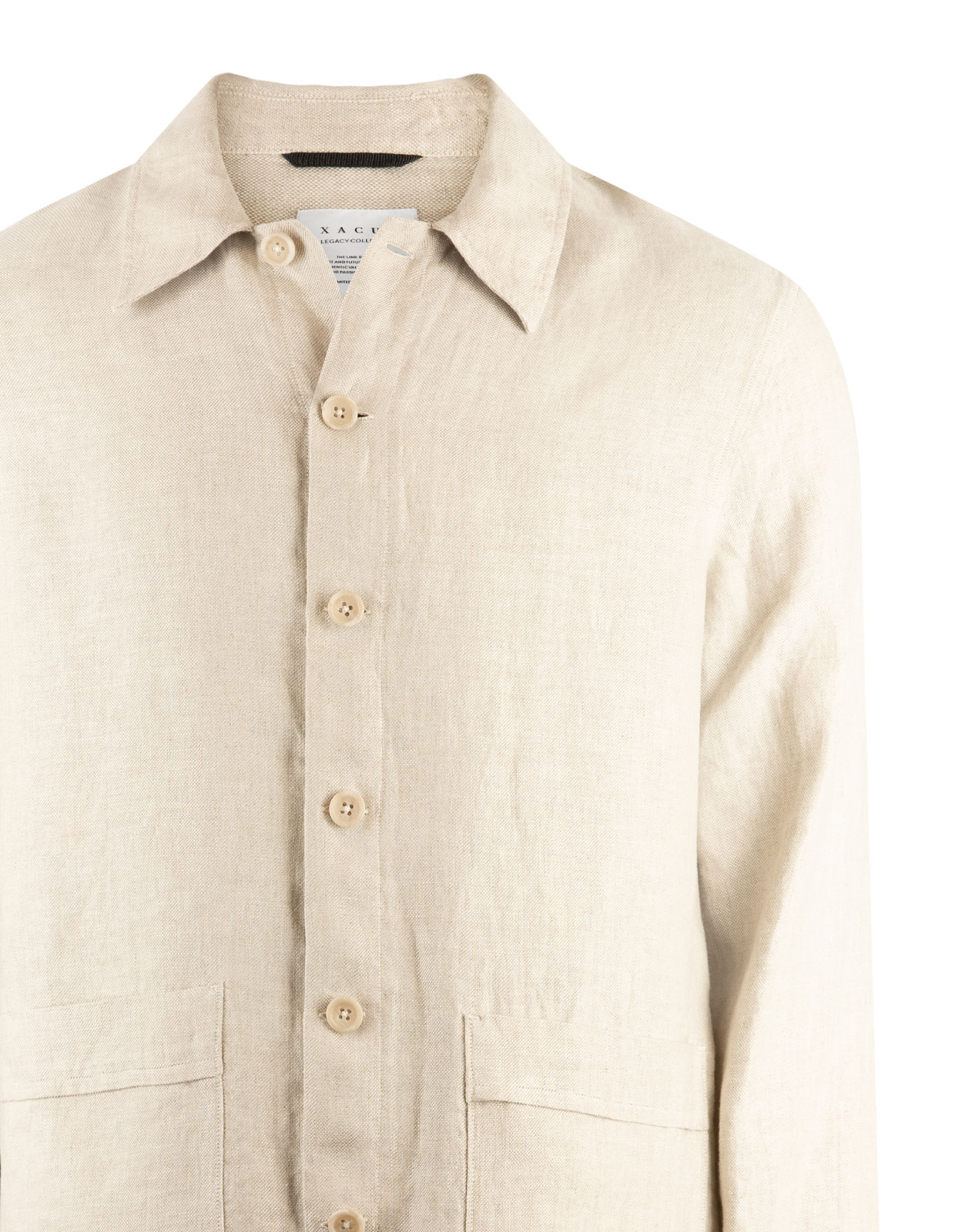 Overshirt Linne Beige Stl M