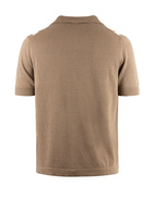Bowlingskjorta Stickad Kortärmad Grey/Brown Stl M