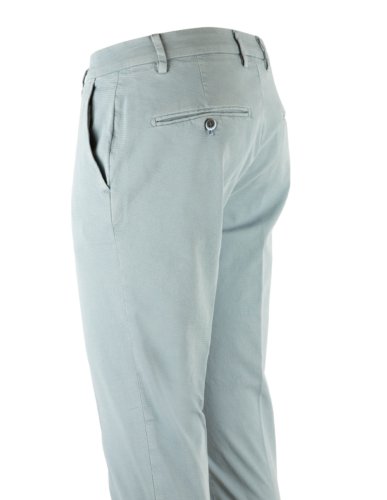 Milano Chinos Bomullsstretch Vintage Blå Stl 48