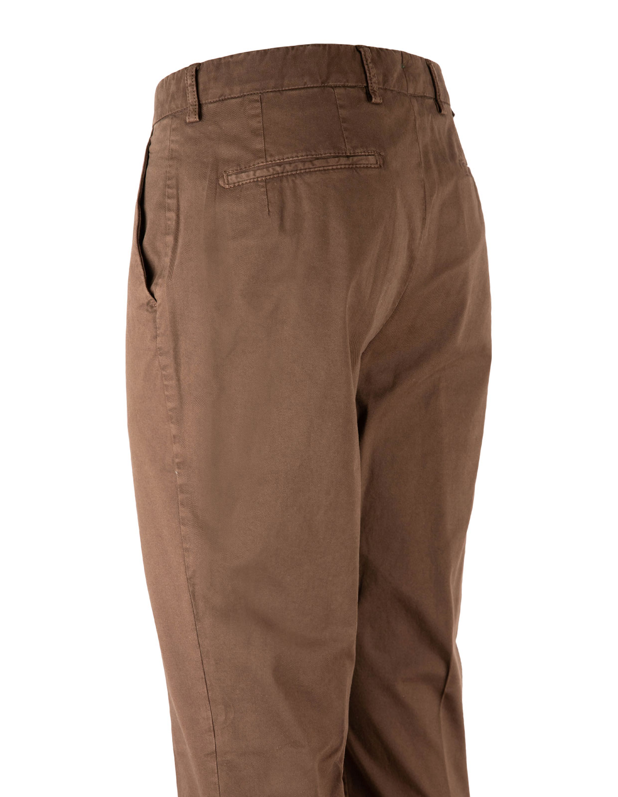 Chinos Ströms Bomull Stretch Mörkbrun