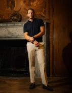 Regular Chinos Bomull Stretch Ljusbeige 60