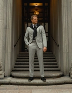 Firenze Kostym Ull 100's Ljusgrå