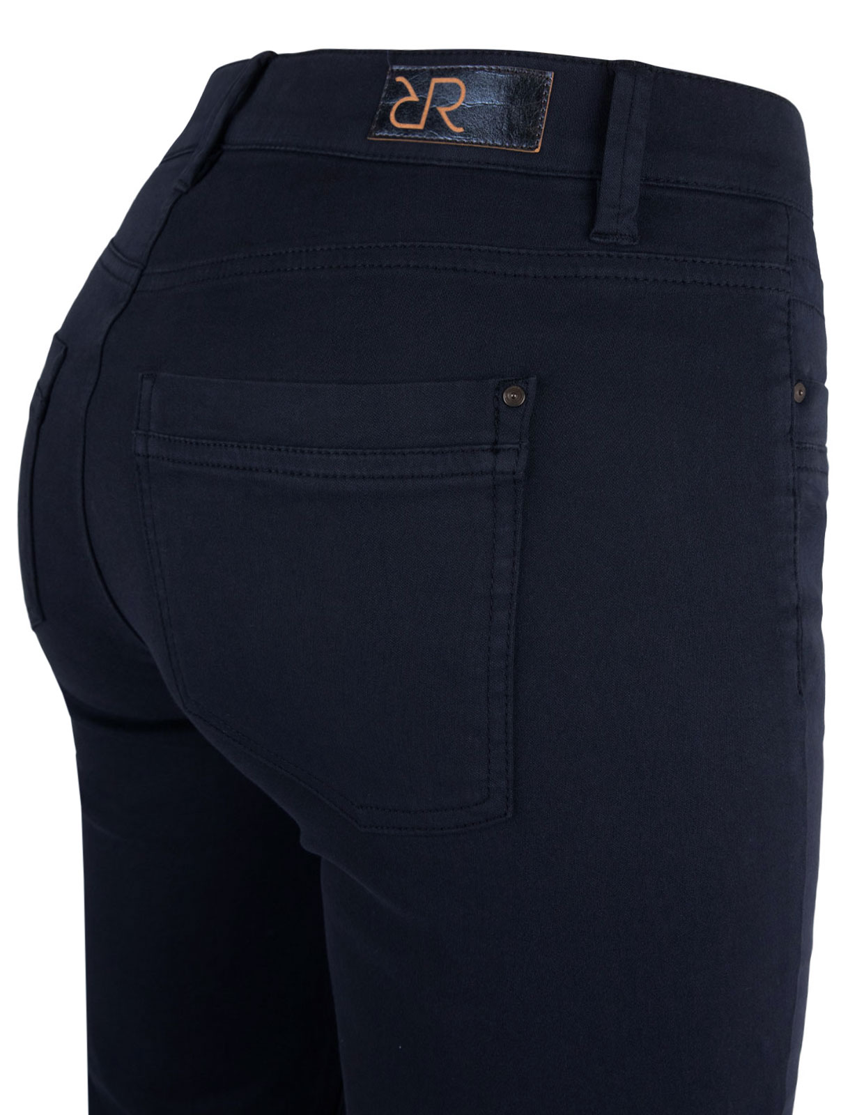 Nomi Zip Bottom Stretch Trousers Marine