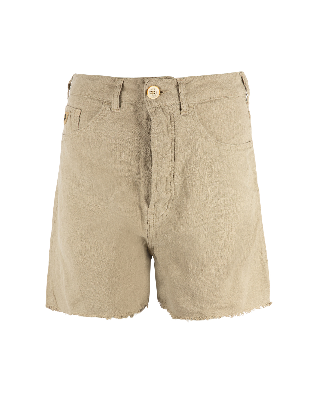 Maya Shorts Linne Ljusbeige