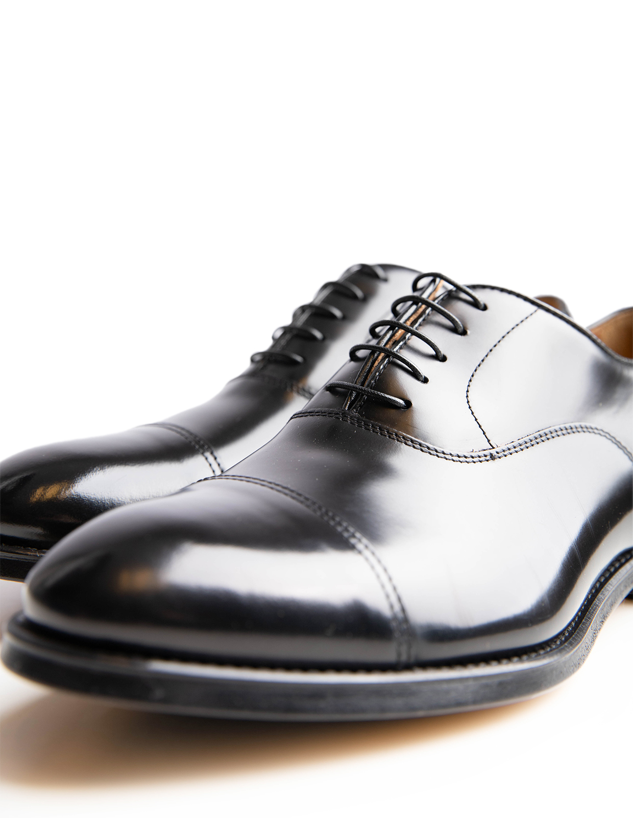 Oxford Cap Toe Svart Stl 42