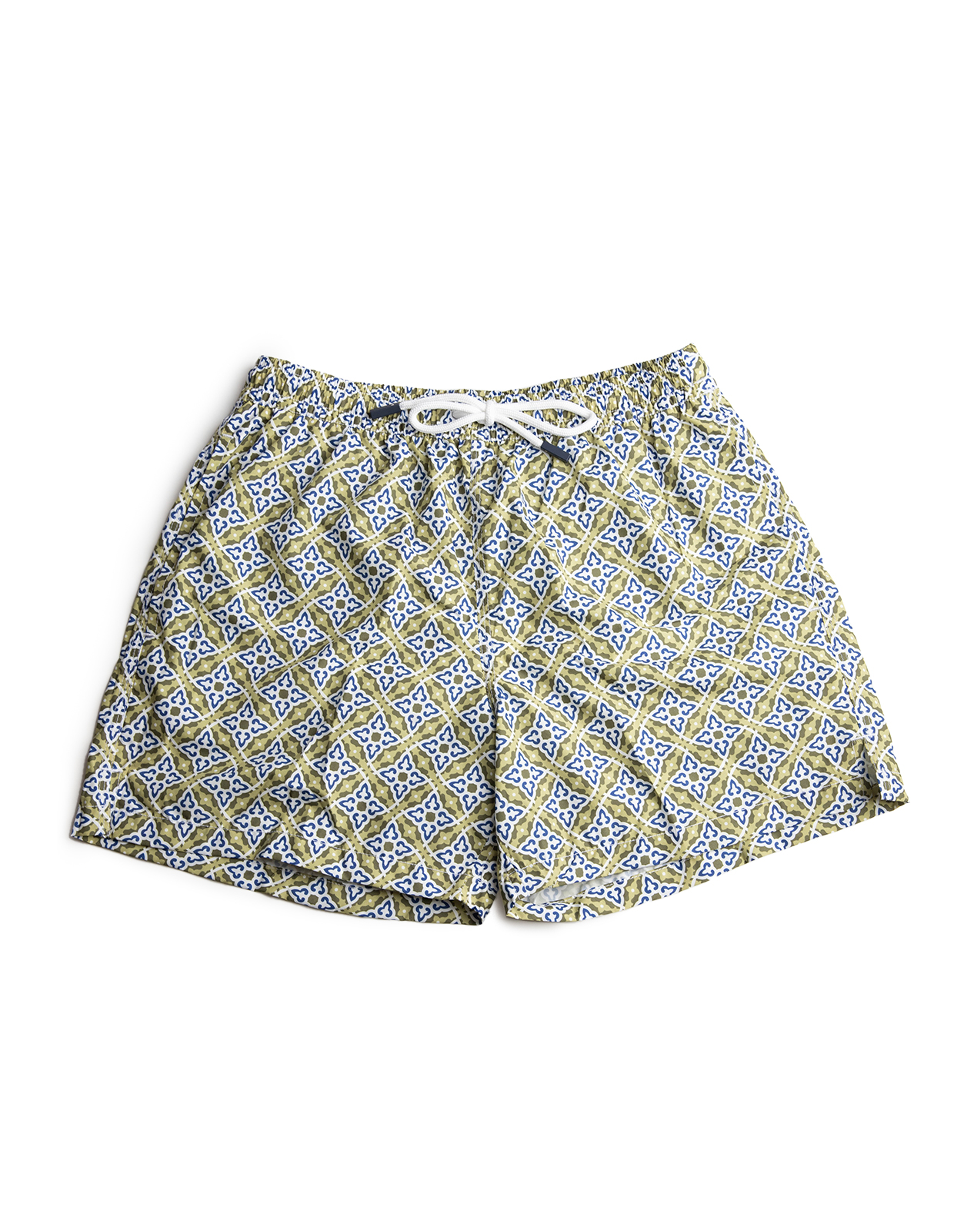 Badshorts Grön/Blå/Vit