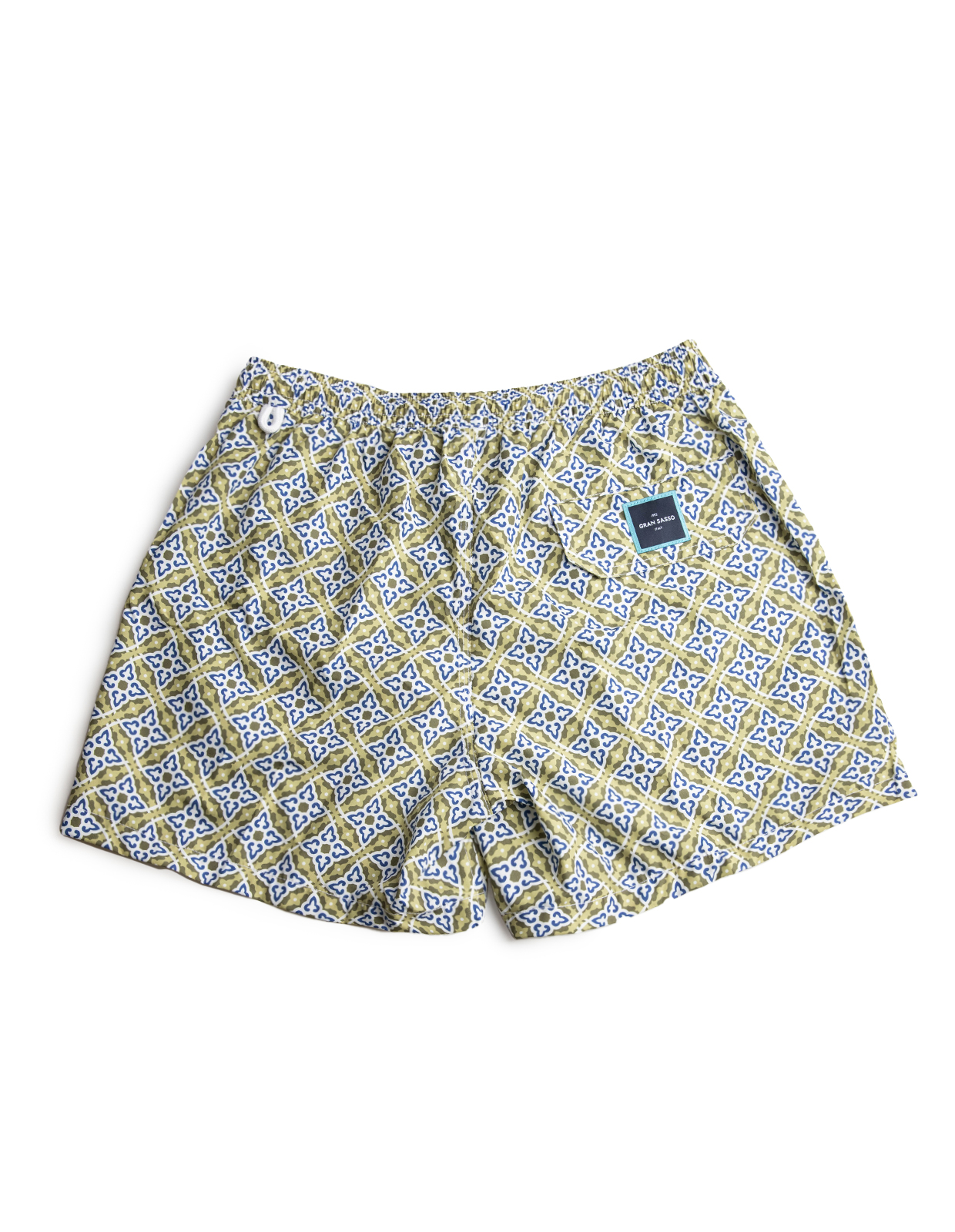 Badshorts Grön/Blå/Vit