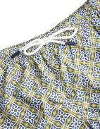 Badshorts Grön/Blå/Vit