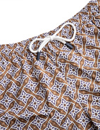 Badshorts Brun/Blå/Vit