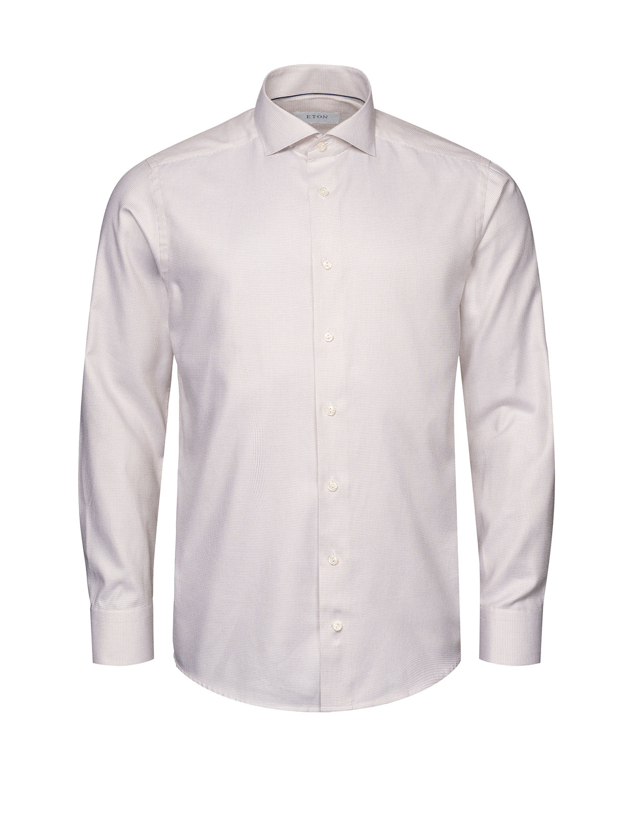 Slim Fit Skjorta Fine Twill Beige
