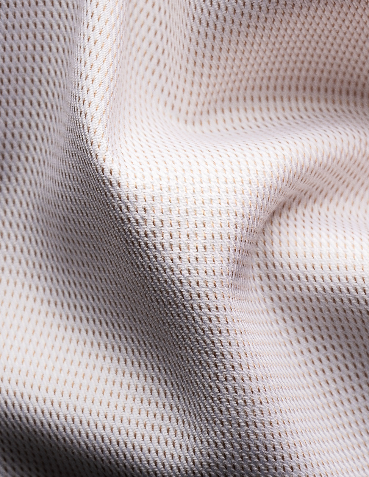 Slim Fit Skjorta Fine Twill Beige