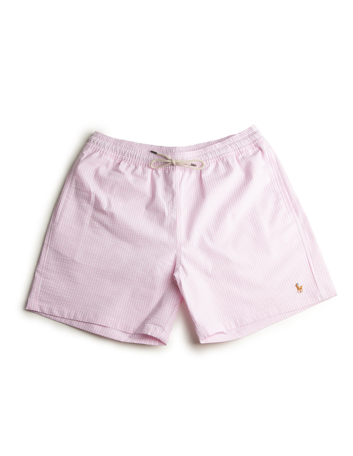 Seersucker Badshorts Carmel Pink