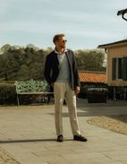 Chinos Linne Ljusbeige 96