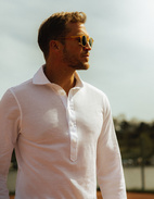 Popover Jerseyskjorta Bomull Vit 52