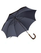 GT1 Paraply Trähandtag Brun/Navy One Size