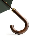 GT1 Paraply Trähandtag Brun/Mörkgrön One Size