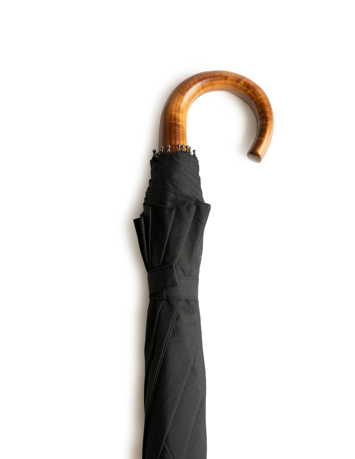 Tele1 Paraply Trähandtag Brun/Svart One Size