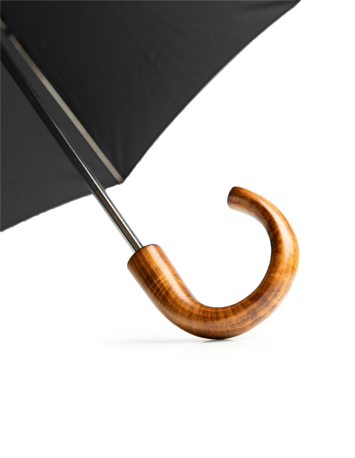 Tele1 Paraply Trähandtag Brun/Svart One Size