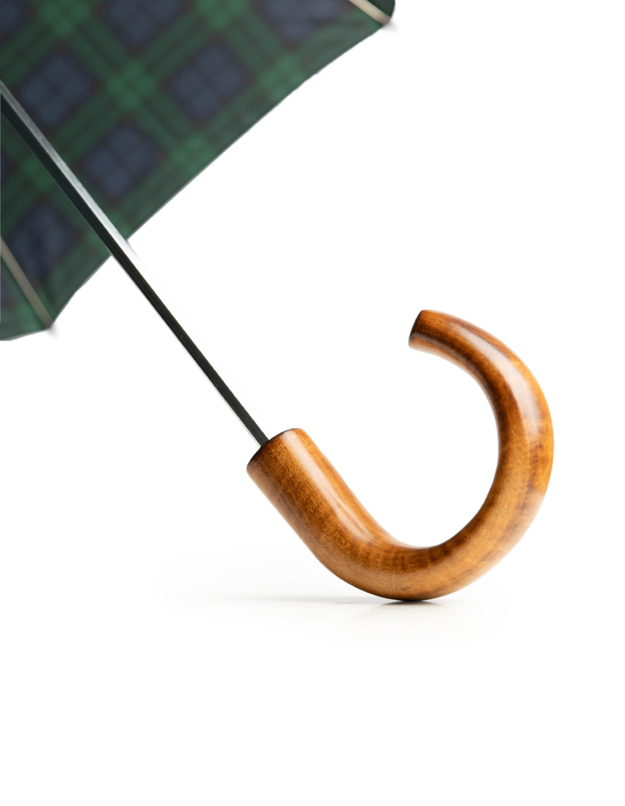 Tele1 Paraply Trähandtag Brun/Blackwatch One Size